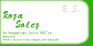 roza solcz business card